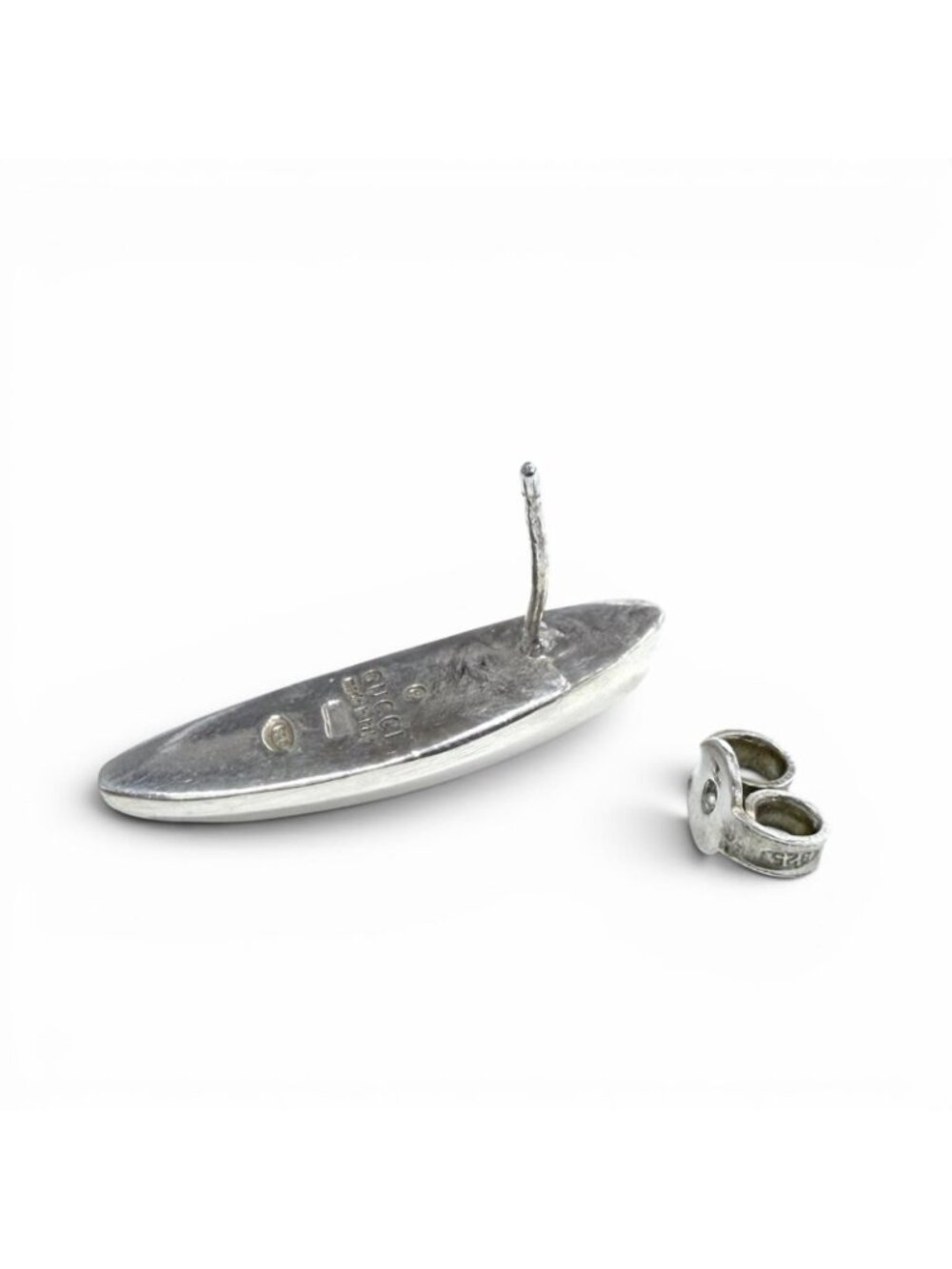 Gucci Oval Earrings Silver - Picture 4 of 5